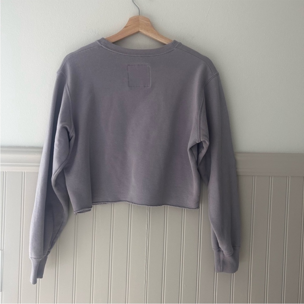 Hollister Purple Colorado Rocky Mountains Colorado Cropped Sweatshirt size XS - Picture 5 of 5
